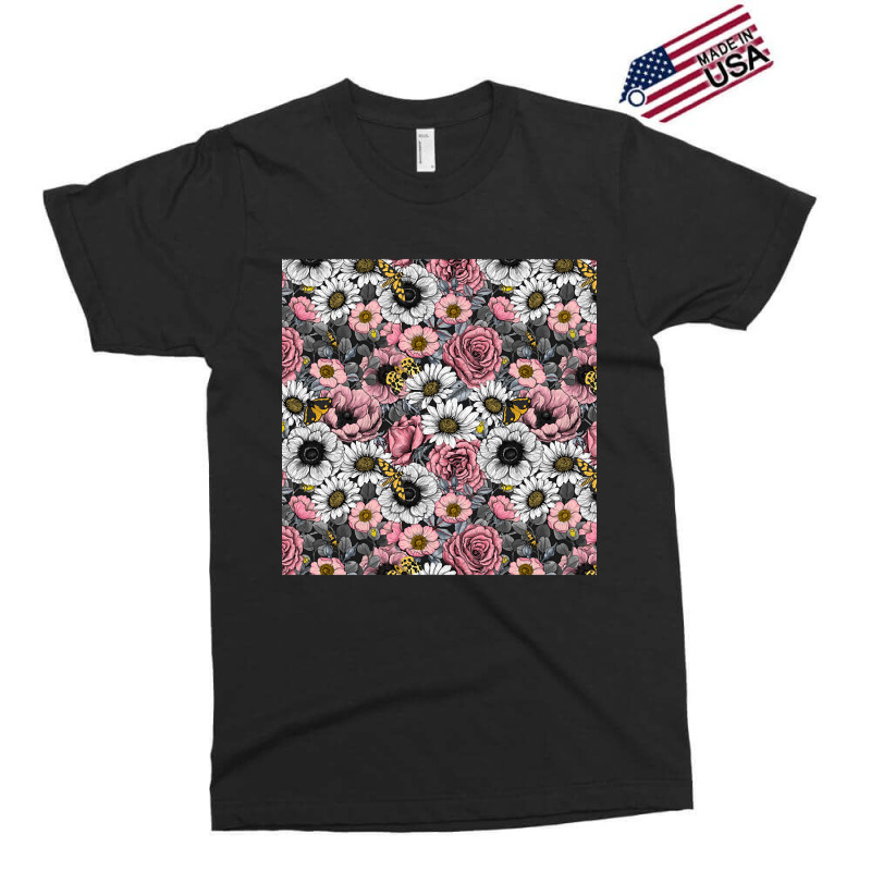 Flower Mix And Moths Exclusive T-shirt by Jerhogen528 | Artistshot