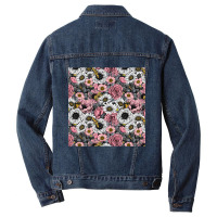 Flower Mix And Moths Men Denim Jacket | Artistshot