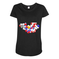 Alpha Endorphin Molecule Chemistry Maternity Scoop Neck T-shirt | Artistshot