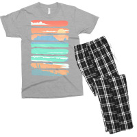 Beach Sunset T  Shirt Summer Sunset Beach Vacation Rocky Cliffs Ocean Men's T-shirt Pajama Set | Artistshot