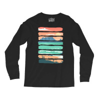 Beach Sunset T  Shirt Summer Sunset Beach Vacation Rocky Cliffs Ocean Long Sleeve Shirts | Artistshot