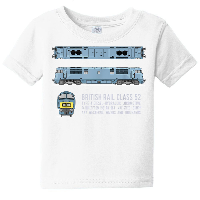 British Rail Class 52 Western Locomotive Diagram T Shirt Baby Tee | Artistshot