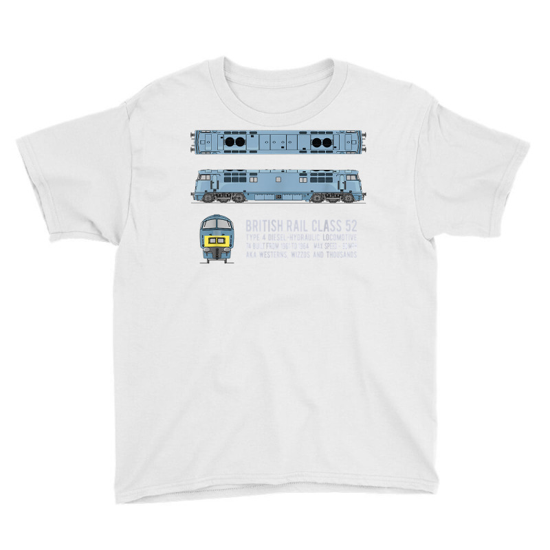 British Rail Class 52 Western Locomotive Diagram T Shirt Youth Tee | Artistshot