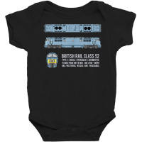 British Rail Class 52 Western Locomotive Diagram T Shirt Baby Bodysuit | Artistshot