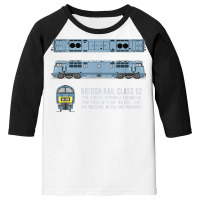 British Rail Class 52 Western Locomotive Diagram T Shirt Youth 3/4 Sleeve | Artistshot