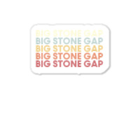 Big Stone Gap Virginia Big Stone Gap Va Retro Vintage Text Pullover Ho Sticker | Artistshot