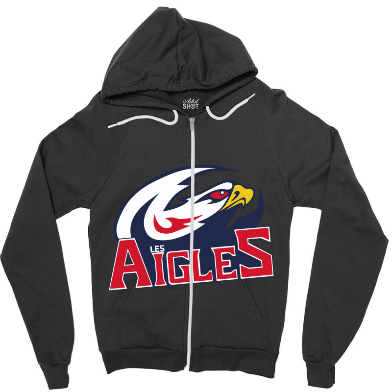 Les Aigles De Nice Zipper Hoodie by gokilshop | Artistshot