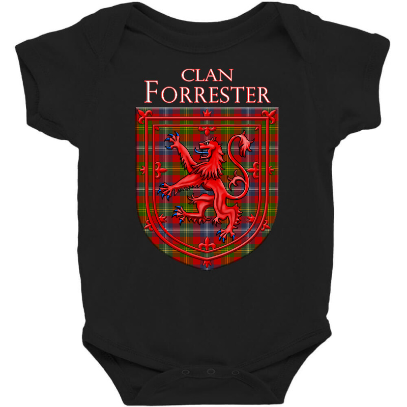 Forrester Tartan Scottish Plaid Lion Rampant Baby Bodysuit by Jerhogen528 | Artistshot