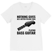 Bass Guitar Player Music Musician Bassist Funny V-neck Tee | Artistshot