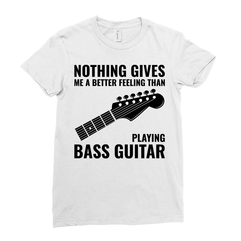 Bass Guitar Player Music Musician Bassist Funny Ladies Fitted T-shirt | Artistshot