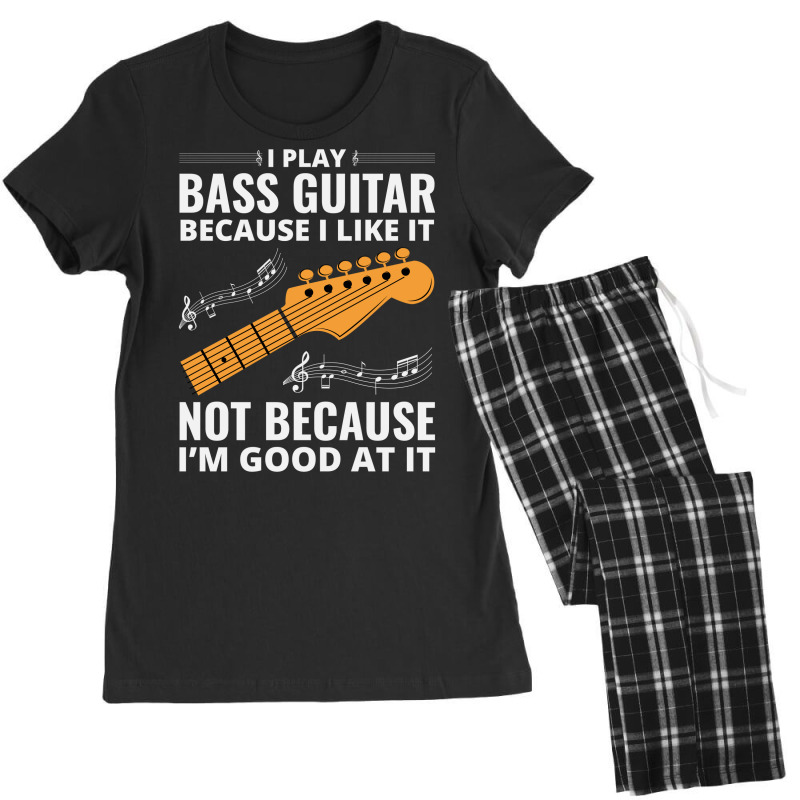 Bass Guitar Player Music Musician Bassist Funny Women's Pajamas Set | Artistshot