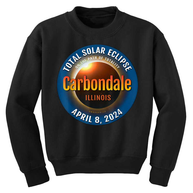 Carbondale Illinois Il Total Solar Eclipse 2024  3  T Shirt Youth Sweatshirt by deemerx8lmshare | Artistshot