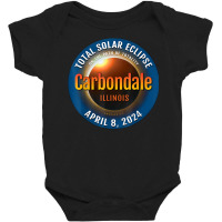 Carbondale Illinois Il Total Solar Eclipse 2024  3  T Shirt Baby Bodysuit | Artistshot