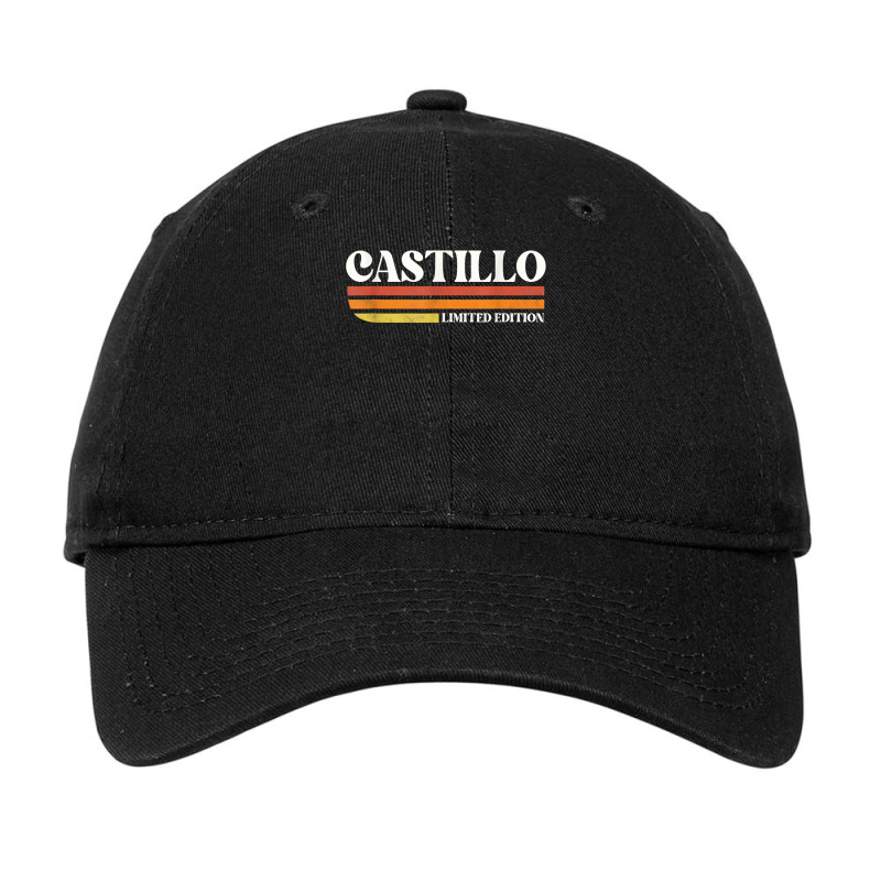 Castillo Surname Funny Reunion Retro Vintage 70s 80s Birthda T Shirt Adjustable Cap | Artistshot