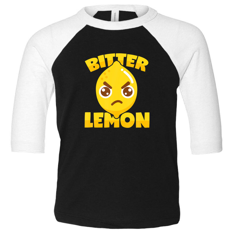 Bitter Lemon Funny Sour Citrus Pun Toddler 3/4 Sleeve Tee by qiesyakireen6 | Artistshot