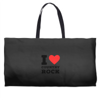 I Love Country Rock Weekender Totes | Artistshot