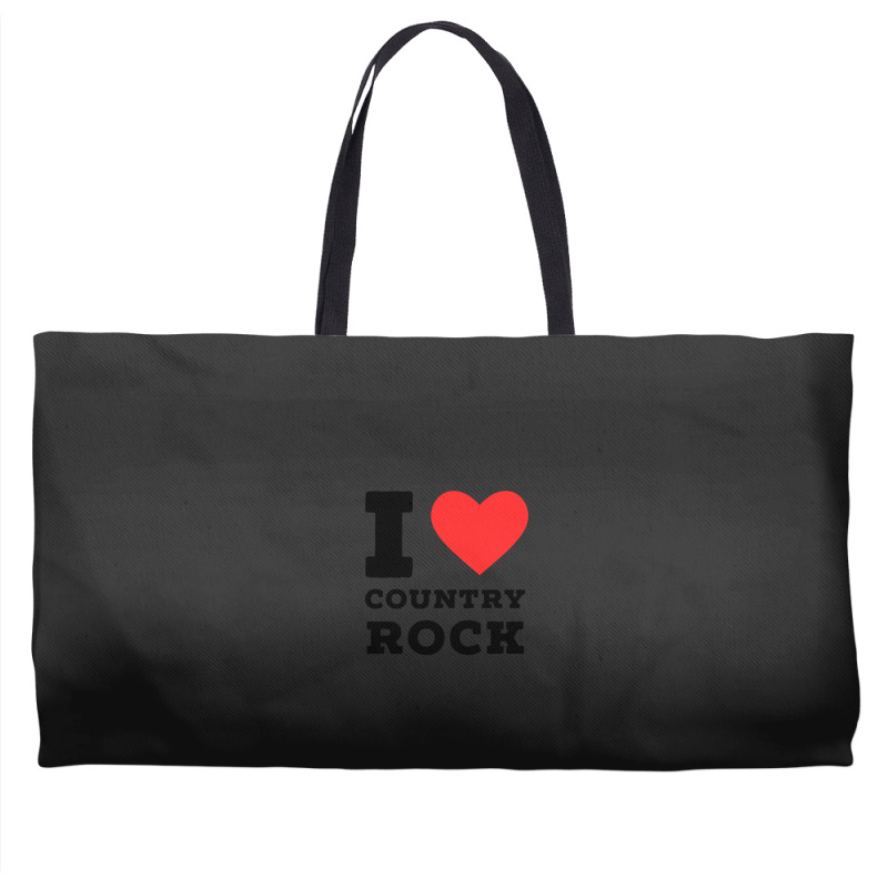 I Love Country Rock Weekender Totes | Artistshot