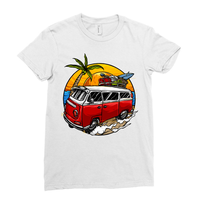 Surf Ladies Fitted T-shirt | Artistshot