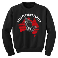 Pray For Australia Map For Dark Youth Sweatshirt | Artistshot