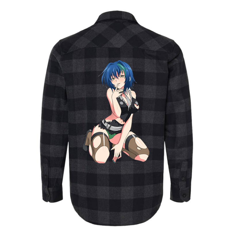 Anime Girl Blue Hair Flannel Shirt | Artistshot