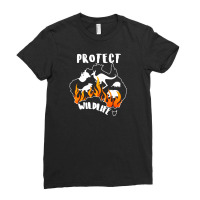 Protect Wildlife For Dark Ladies Fitted T-shirt | Artistshot