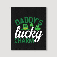 Daddy's Lucky Charm Portrait Canvas Print | Artistshot