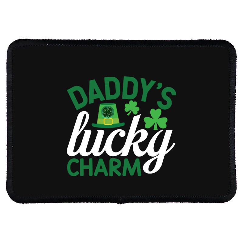 Daddy's Lucky Charm Rectangle Patch | Artistshot