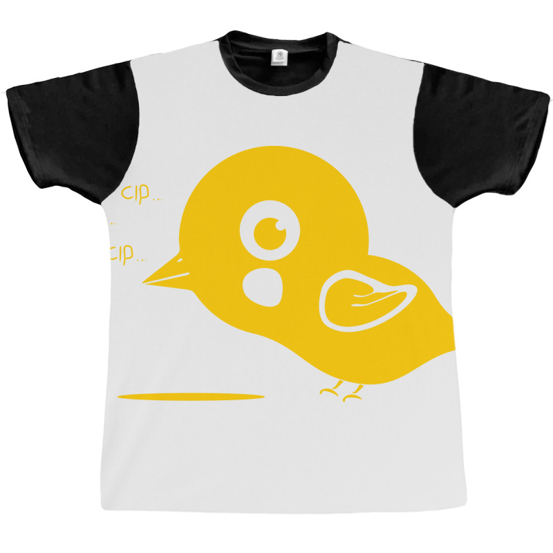 Illustration Of A Cute Little Yellow Bird Graphic T-shirt by selos47 | Artistshot