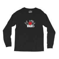 I Love Rock Drummer Rock Music Long Sleeve Shirts | Artistshot