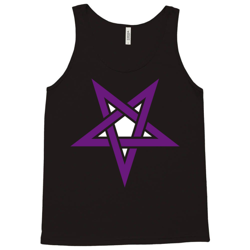 Reverse Purple Pentagram Satanic Satanism Tank Top by RubenGarcia | Artistshot