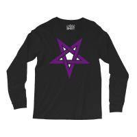 Reverse Purple Pentagram Satanic Satanism Long Sleeve Shirts | Artistshot