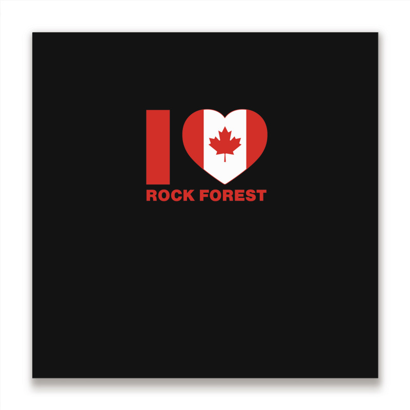 I Love Rock Forest1 Metal Print Square | Artistshot