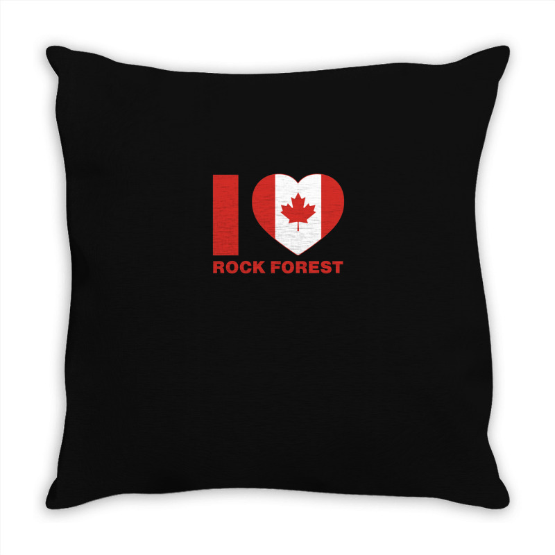 I Love Rock Forest1 Throw Pillow | Artistshot