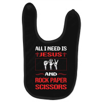 Funny Jesus Rock Paper Scissors Baby Bibs | Artistshot