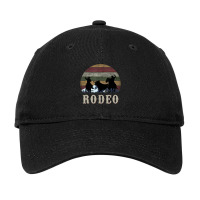 Bucking Rodeo Cowboy Team Roping Horse Riding Retro Adjustable Cap | Artistshot