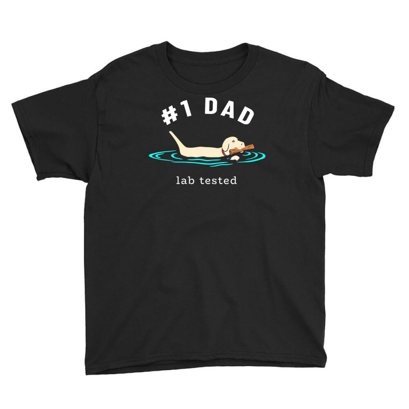 Mens Lab Dad Yellow Labrador Retriever %231 Dad Lab Tested Youth Tee by Min09 | Artistshot