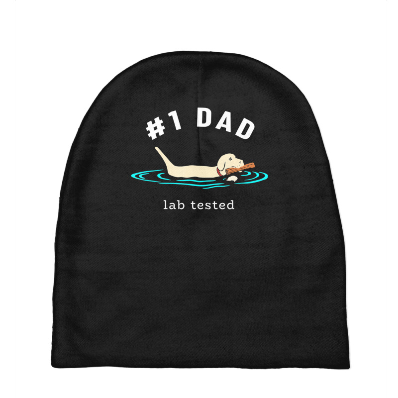 Mens Lab Dad Yellow Labrador Retriever %231 Dad Lab Tested Baby Beanies by Min09 | Artistshot