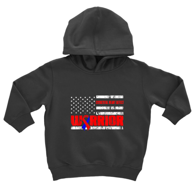 Chd Warrior T Shirt Chd Awareness Flag Toddler Hoodie | Artistshot