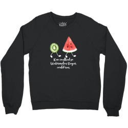 kiwi walked so watermelon sugar could run for dark Crewneck Sweatshirt | Artistshot