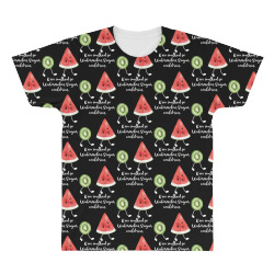 kiwi walked so watermelon sugar could run for dark All Over Men's T-shirt | Artistshot