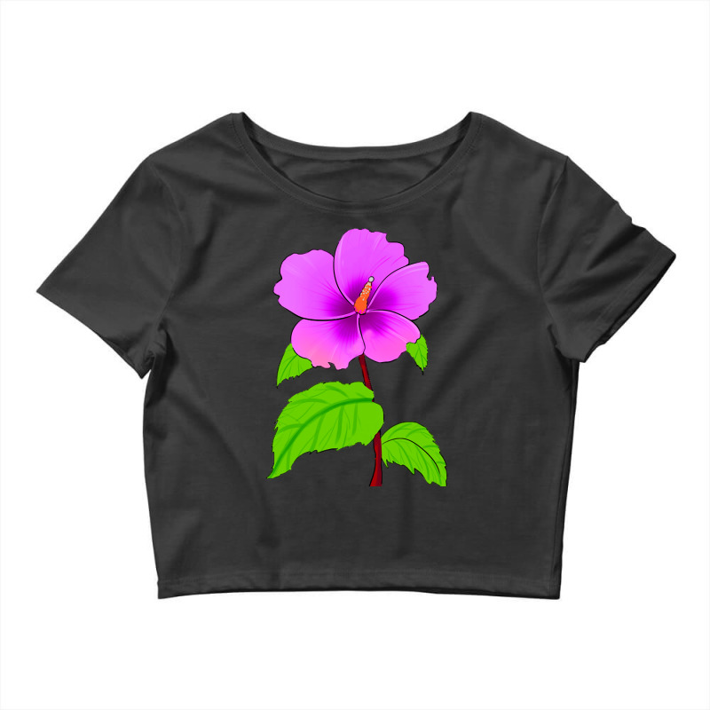 Flower Purple Crop Top by Box Bingham | Artistshot