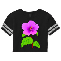 Flower Purple Scorecard Crop Tee | Artistshot