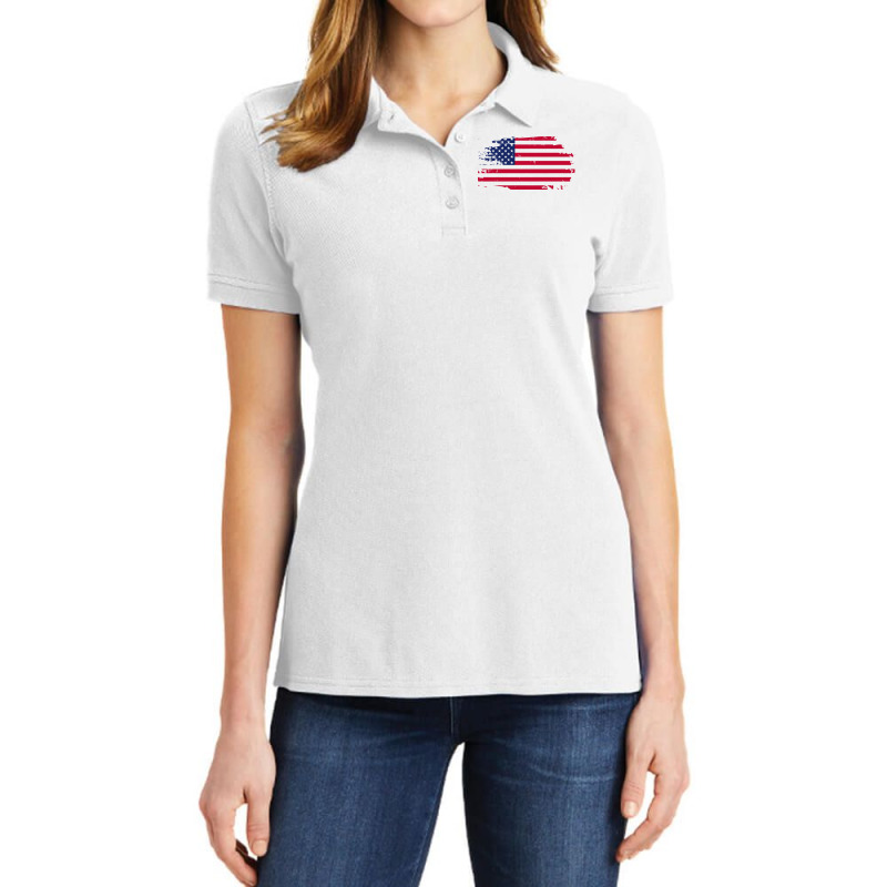 polo bear american flag