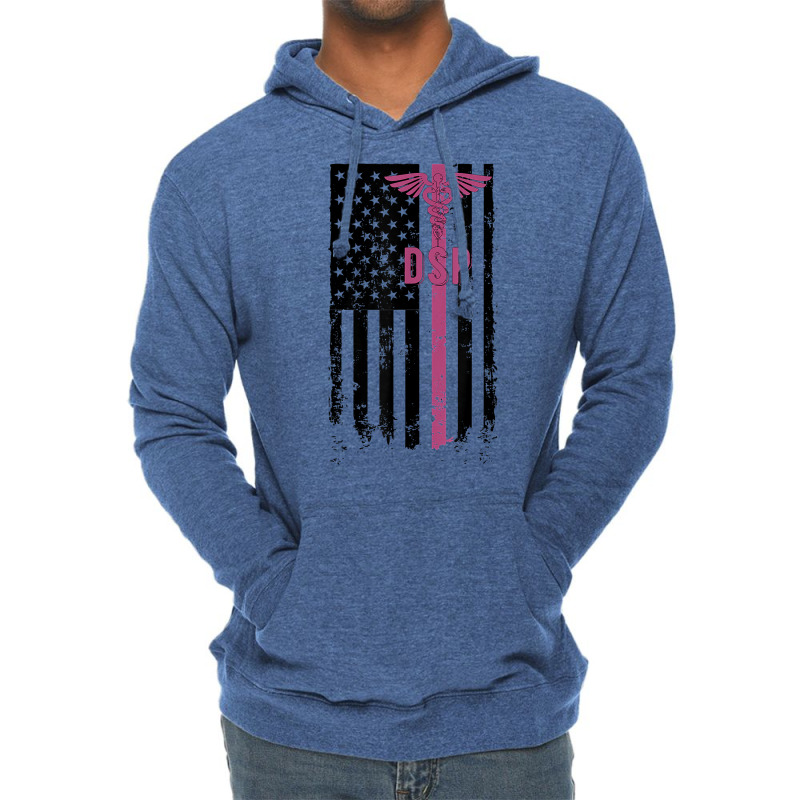 Dsp Us Flag Direct Support Professional Week T Shirt Lightweight Hoodie | Artistshot