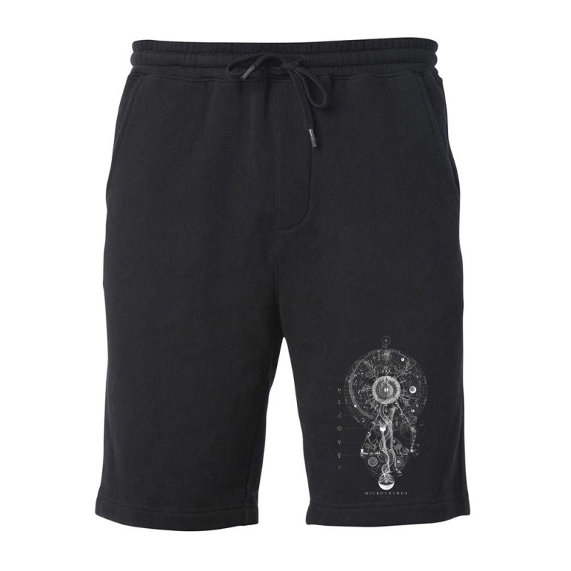 Microcosmos Godhead Occult Sacred Geometry Fleece Short | Artistshot