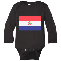 Flag Of Paraguay Long Sleeve Baby Bodysuit | Artistshot