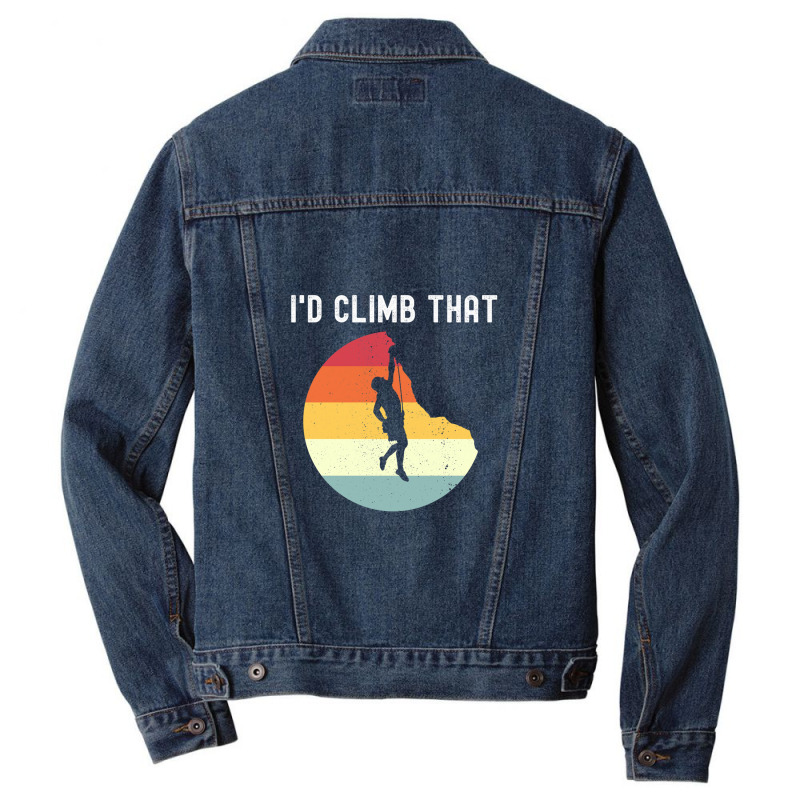 I'd Climb That Men Denim Jacket | Artistshot