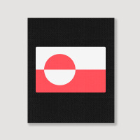 Awesome Greenland Flag Portrait Canvas Print | Artistshot