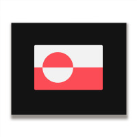 Awesome Greenland Flag Metal Print Horizontal | Artistshot