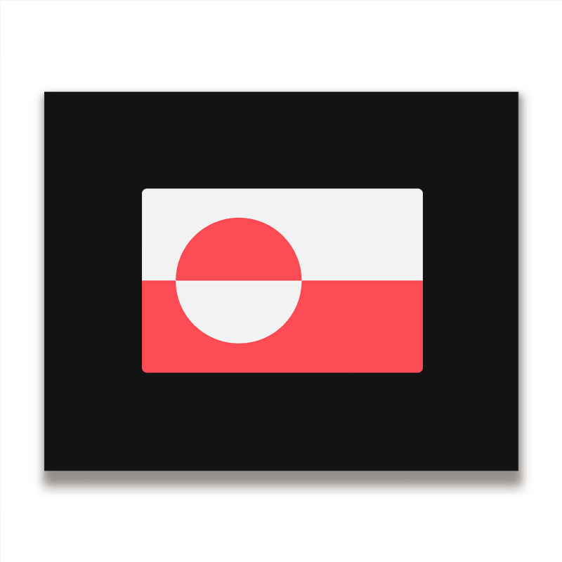 Awesome Greenland Flag Metal Print Horizontal | Artistshot